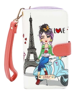 Nikky Phone Case Zip Around Wallet Wristlet NK20303P SCOOTER SOPHIE